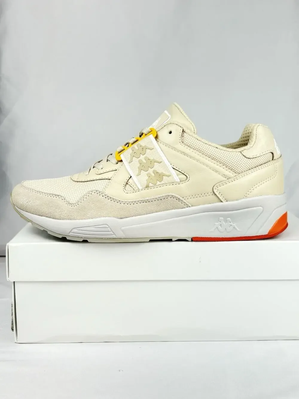 Kappa 222 Banda Barsel 1 3037IS0 Unisex Sneakers Beige-Grey Vapor US 8.5 EU 41.5
